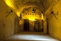 Interior of the old granary of the Heri es-Souani in Meknes, Morocco. Royalty Free Stock Photo